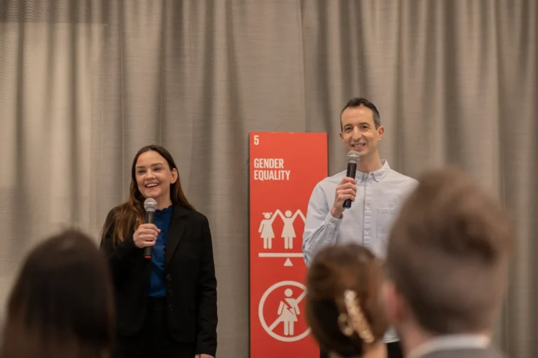 Bild från en föreläsning med Jämställt.